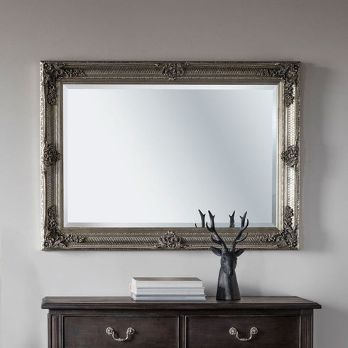 Aurora Silver Wall Mirror