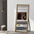 Jan Antique Wood Full Length Wall Mirror - Natural Freestanding Mirror