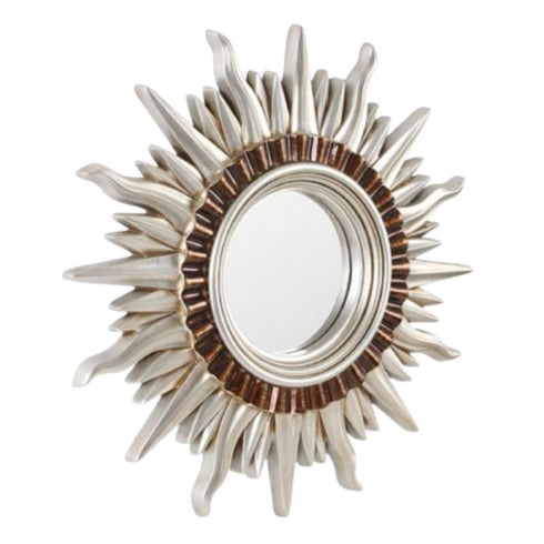 Sunnah Silver Round Wall Mirror