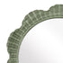 Yindi Rattan Scallop Green Round Wall Mirror