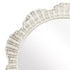 Yindi Rattan Scallop White Round Wall Mirror