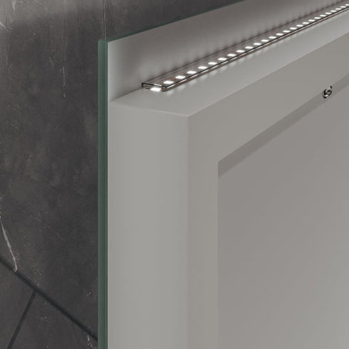Arzen LED Bathroom Mirror with 3 Light Colours & Shelf