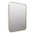 Amelia Rectangle Brushed Brass Mirror Cabinet
