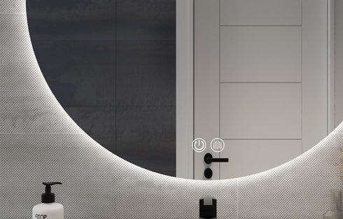 Alessio Anti-fog Backlit 3 Colour LED Round Bathroom Mirror With Optional Bluetooth