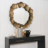 Haidee Gold Round Wall Mirror