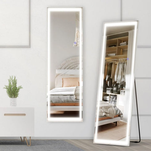 Ryenne Full Length 3 Color LED Dressing Wall Mounted/Standing Mirror
