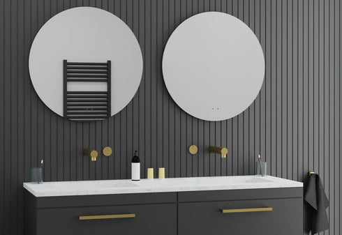 Alessio Antifog Backlit 3 Colour LED Round Bathroom Mirror With Wave Motion Sensor