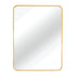 Malen Round Corners Gold Wall Mirror