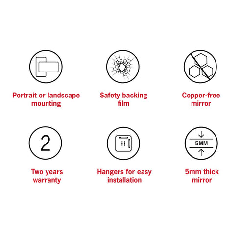 Emrys Oval Bathroom Wall Mirror