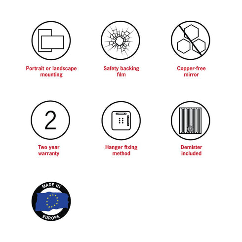 Margaux White Wall Mirror