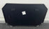 Back panel with secure wall-mounting hooks on black octagon mirror