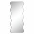 Bernadette Wavy Black Floor Mirror