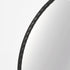 Texture and design of Loen Black Round Wall Mirror frame