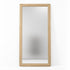 Hendrix Vintage Full Length Natural Wood Frame European Oak Floor Mirror with Rounded Edges