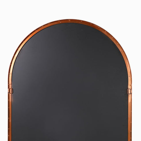 Nida Arched Full Length Antique Brass Wall Mirror
