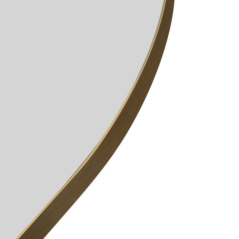 Allan Aluminium Framed Arched Bathroom Mirror Brushed Gold