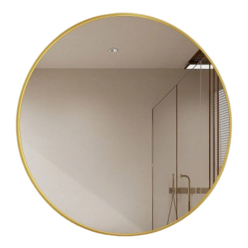 Solea Rose Gold Round Wall Mirror