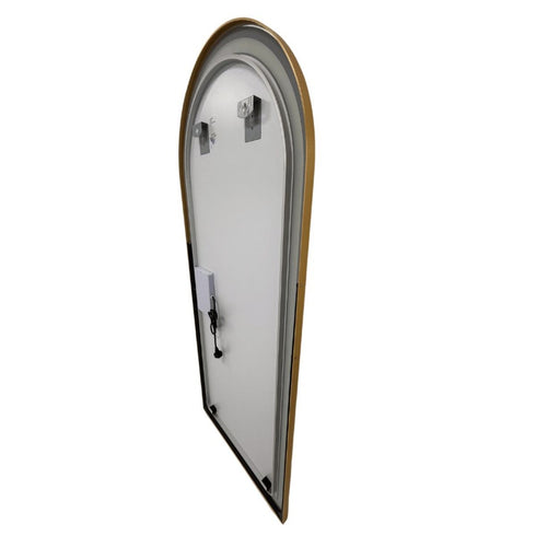 Elwood Arched Full Length Dimmable LED Gold Standing Mirror