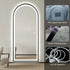 Elwood Arched Full Length Dimmable LED Black Standing Mirror