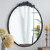 Beatrice Round Wall Mirror Black