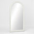 Full-length Flora Arched White Wall Mirror in white finish