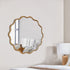 Kyle Antique Gold Round Wall Mirror