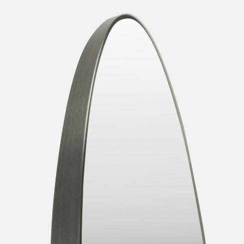 Apsel Arch Brushed Nickel Wall Mirror