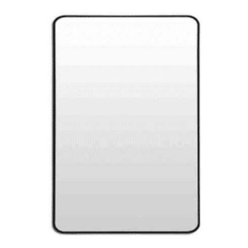Callan Rounded Corners Black Wall Mirror with slim aluminium frame