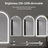 Winton Frameless Arched Frosted Anti Fog LED Bathroom Mirror