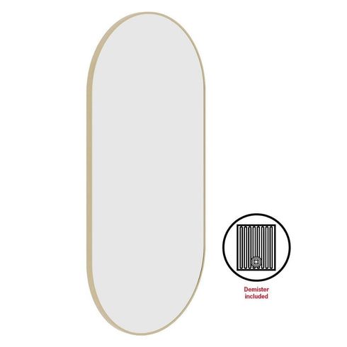 Italia Pill Gold Wall Mirror
