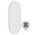 Italia Pill Gold Wall Mirror
