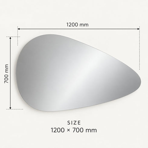 Gordon Irregular Frameless Mirror 1200×700mm - Backlit LED Option
