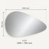 Gordon Irregular Frameless Mirror 1200×700mm - Backlit LED Option