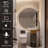 Wategos Crescent Shape Right Cut Moon Frontlit Frosted LED Bathroom Mirror