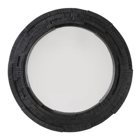 Dani Round Wall Mirror Black