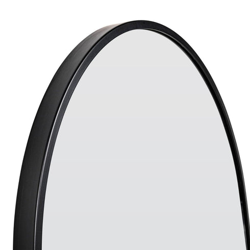 Aiva Arch Matt Black Wall Mirror