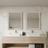 Raelene Anti-Fog Frontlit & Backlit LED Bathroom Mirror - Matte Black Frame with Optional Bluetooth Speaker