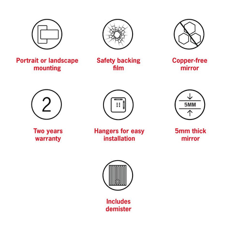 Emrys Oval Bathroom Wall Mirror