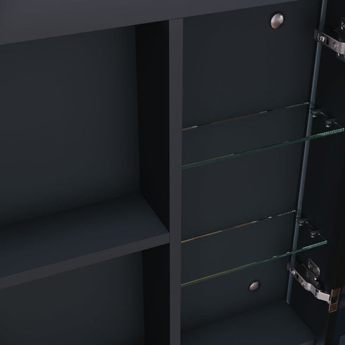 Arisanta Anti-fog LED Bathroom Cabinet With Glass Shelves