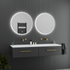 Alessio Anti-fog Backlit 3 Colour LED Round Bathroom Mirror With Optional Bluetooth