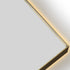 Allan Arched Brushed Gold Framed LED Bathroom Mirror with Wave Motion Sensor