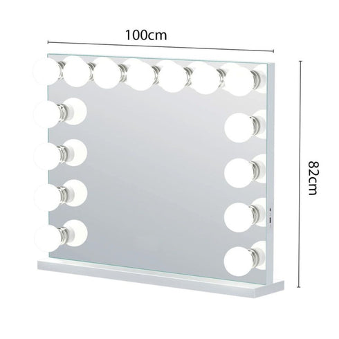 Destinee 15 Dimmable LED Bulbs Hollywood Vanity Mirror Pro Max with Bluetooth Speaker