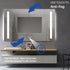 Jade Frameless Double-Sided Frosted Frontlit LED Wall Mirror