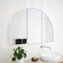 Myli 3-Door Arch White Mirror Cabinet