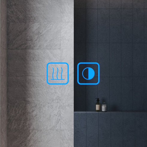 Arzen LED Bathroom Mirror with 3 Light Colours & Shelf