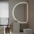 Kirribilli Frameless Right Cut Moon Anti Fog Backlit LED Wall Mirror