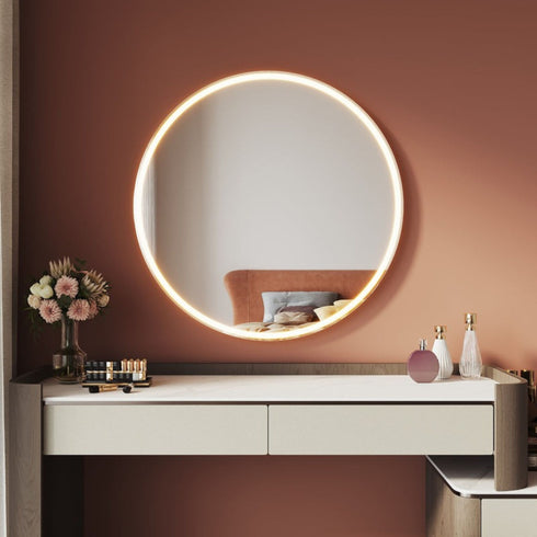 Torin 3 Color Modes LED Round Vanity Mirror