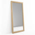 Hendrix Vintage Full Length Natural Wood Frame European Oak Floor Mirror with Rounded Edges
