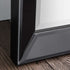 Leah Rectangle Black Wall Mirror