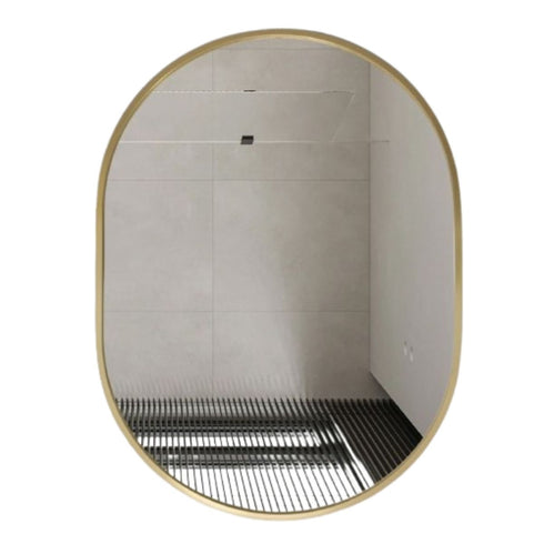 Karla Oval Gold Wall Mirror